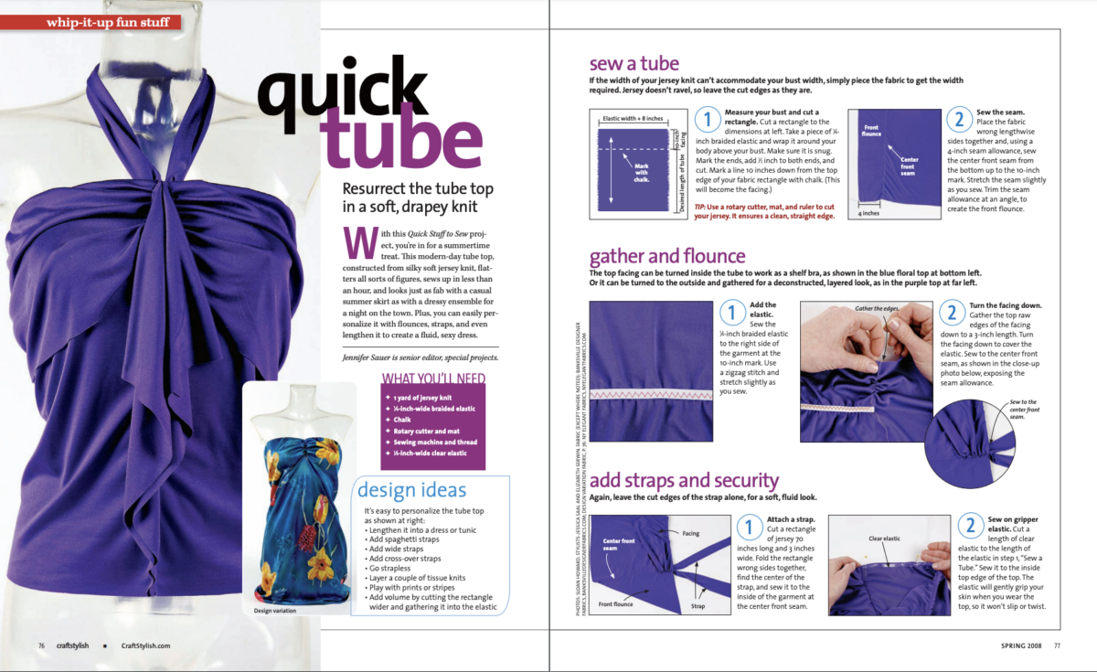 How to Sew a Tube Top - Threads