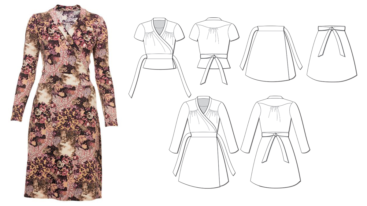 Gillian wrap dress – Muse Patterns