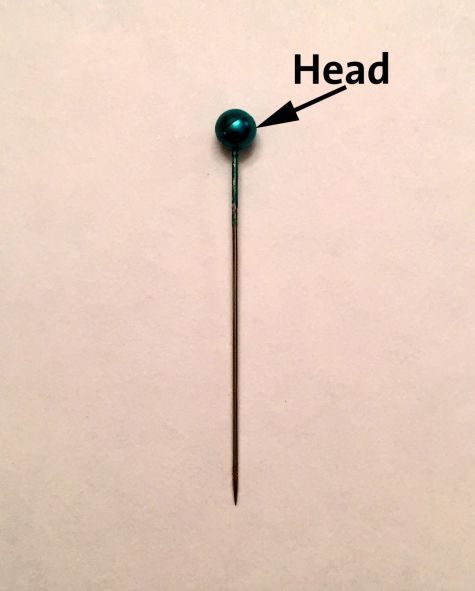 Metal Head Straight Pins - Notions