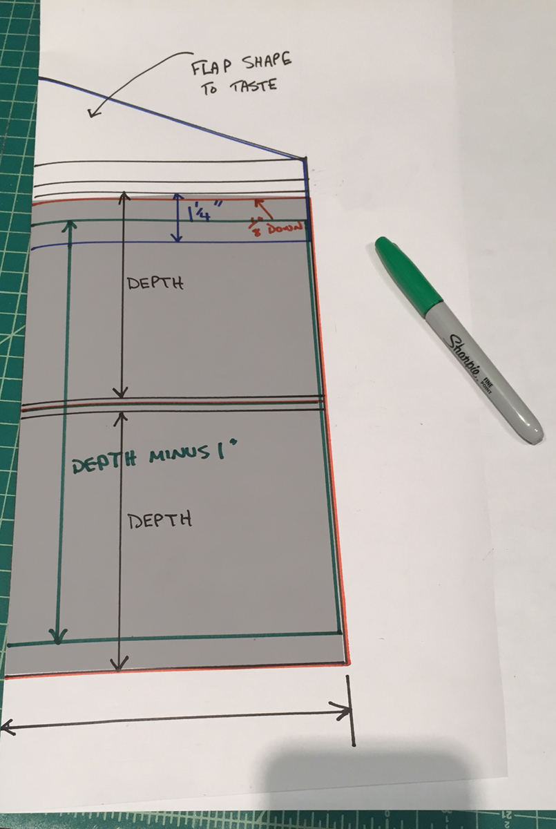 patternwork envelope clutch