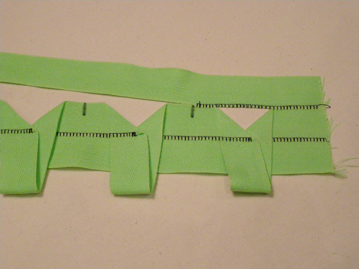 how to origami top twill tape threads 