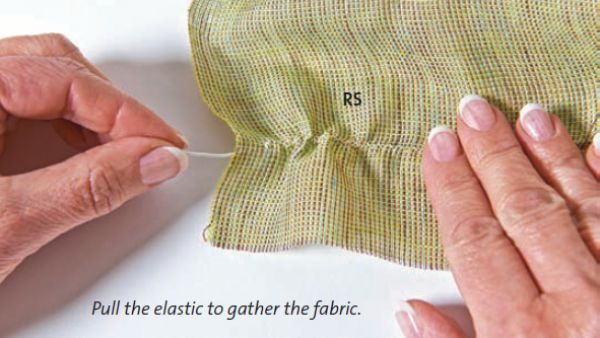 DIY: How to stitch the items with an elastic thread. Sewing tutorial on the  stitching technology. 