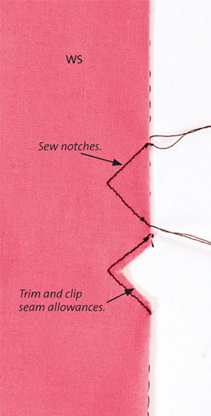 How to Sew Undulating Tucks 