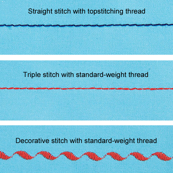 Topstitching Knits  3 Ways to Topstitch Stretchy Fabric