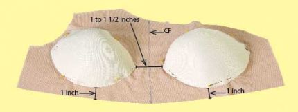 How to Sew in Bra Cups 