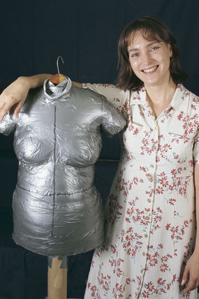 Close-Fit Duct-Tape Dress Form - Threads