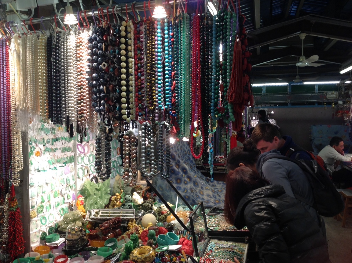 Jade market in Hong Kong