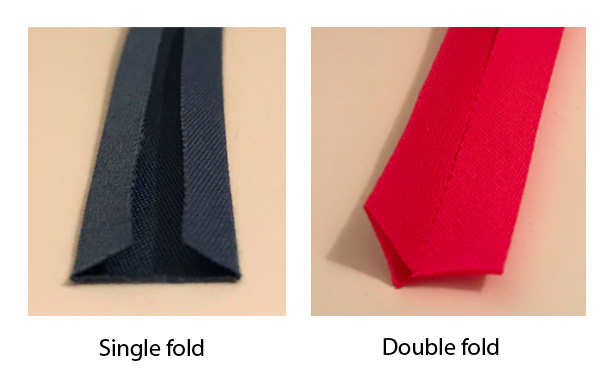 single fold and double fold