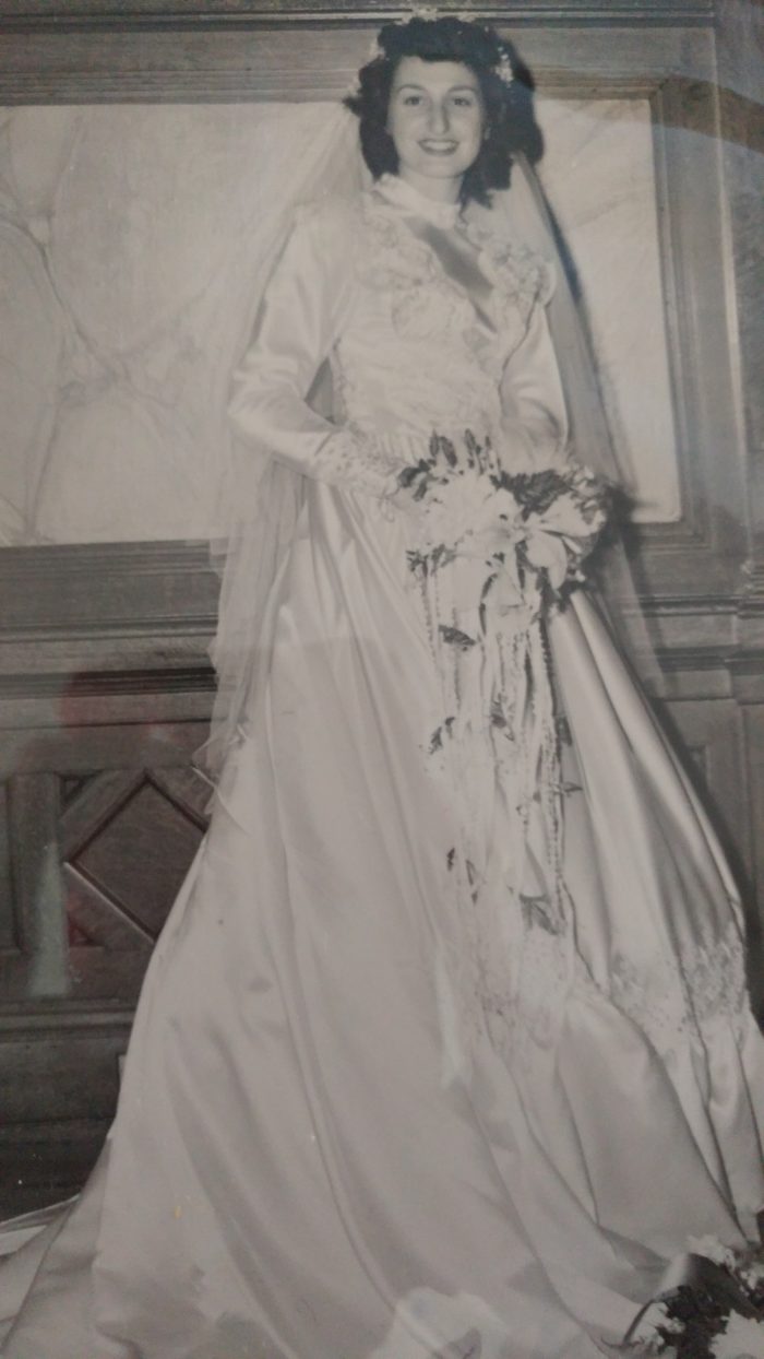 Rosemary's mother in her dress