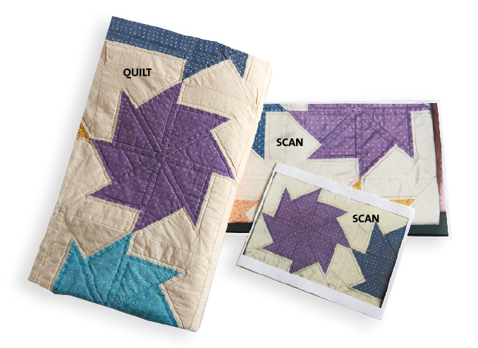 Scanning and printing quilt patterns