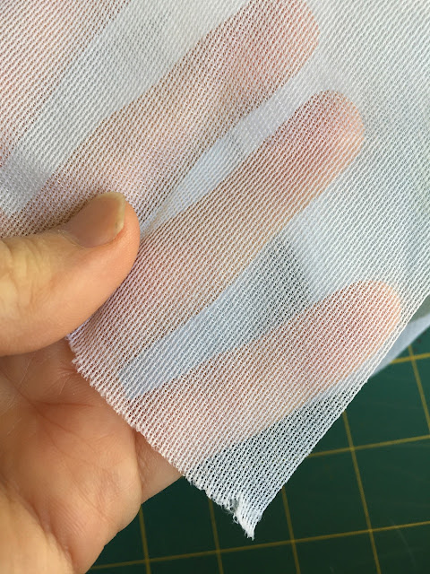 Soft knit fusible interfacing yields a firm but not overly stiff cuff.