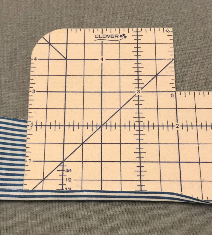 cut a rectangle for sleeve bands