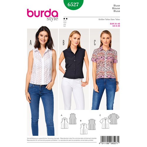 burda style 6527 blouse