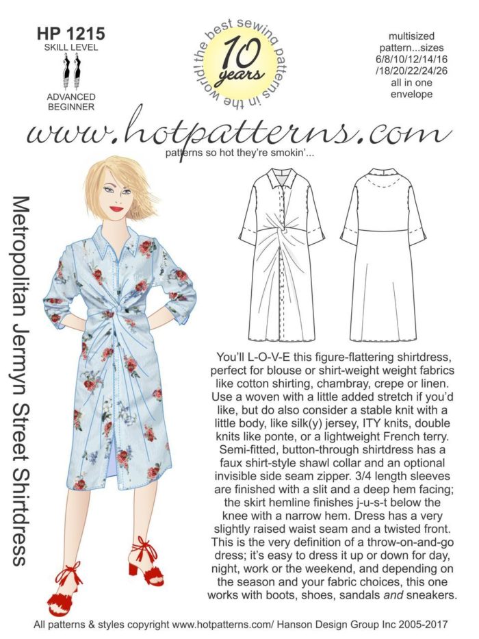 shirtdress by hot patterns