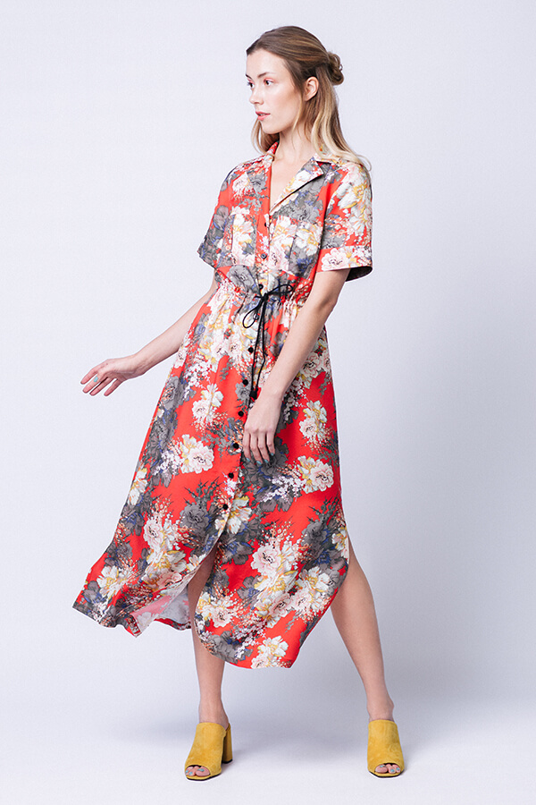 Ritta midi shirt dress