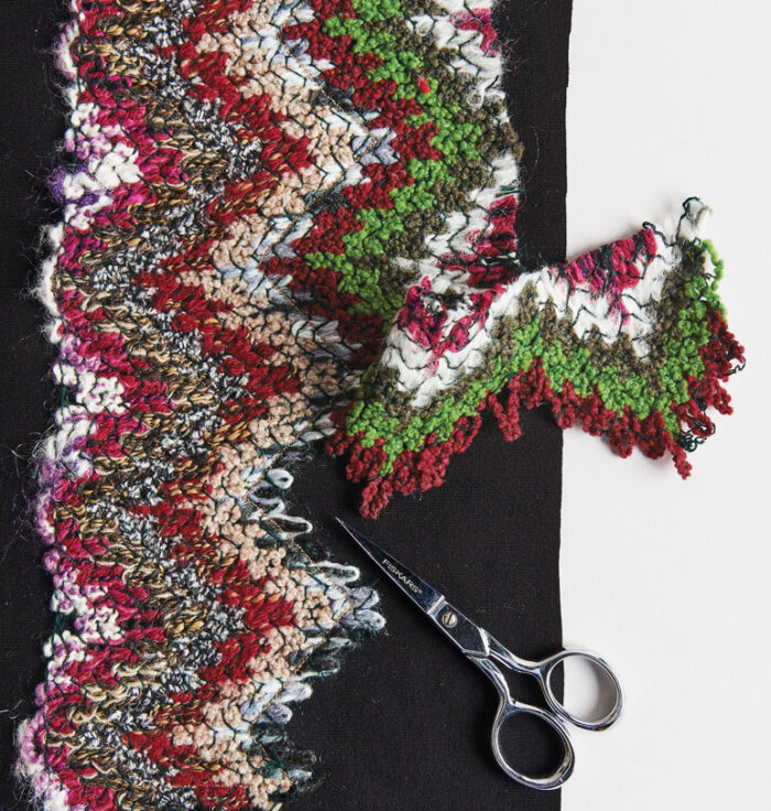 Knit appliqué