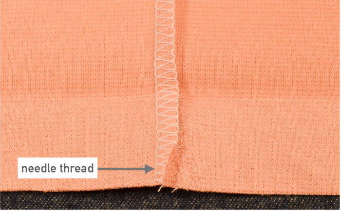 Don't trim needle thread.