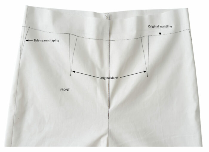 muslin with raised waist