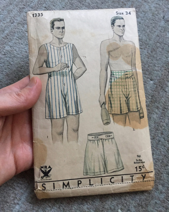 The Obsolete Pattern: Re-creating a 1930s Men's Union Suit - Threads