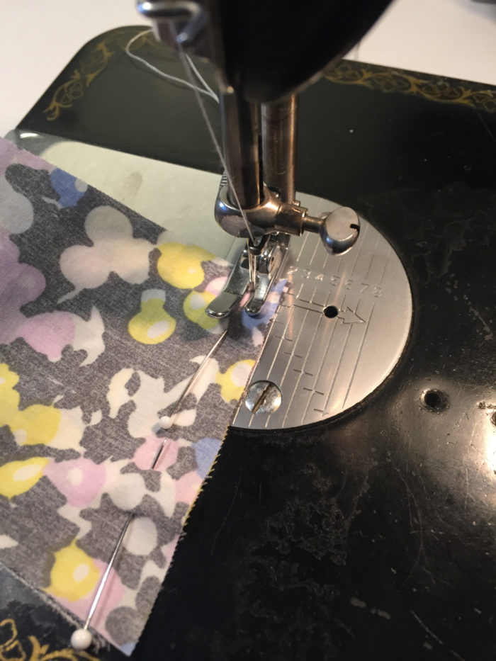 sewing shirts on a straight-stitch sewing machine,