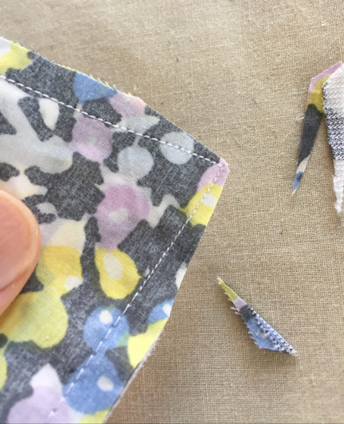 trim collar corners 