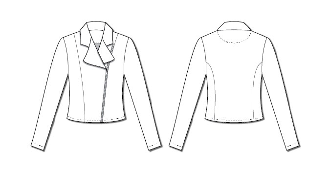 Pattern Review: Christine Jonson Moto Jacket 1006 - Threads