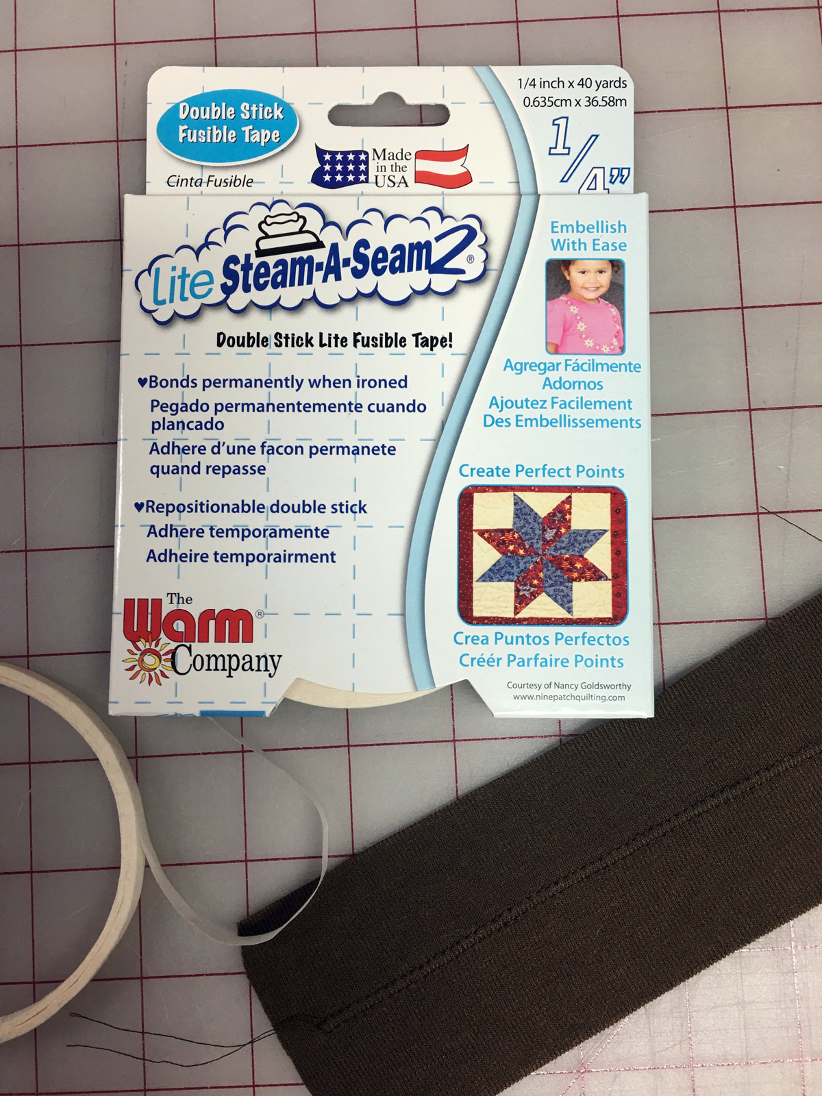 Warm Company Steam-A-Seam 2 Double Stick Fusible Web-1/4 X 40