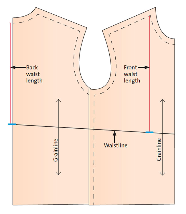 Center Front Waist Length