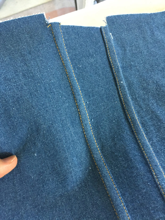 Sewing Glossary: How To Sew Flat-Felled Seams on Sleeve – the thread