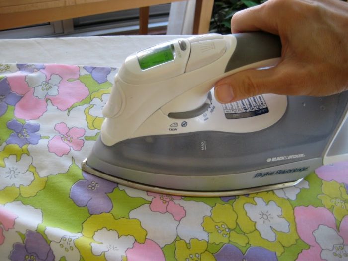 Essential sewing tool: an iron