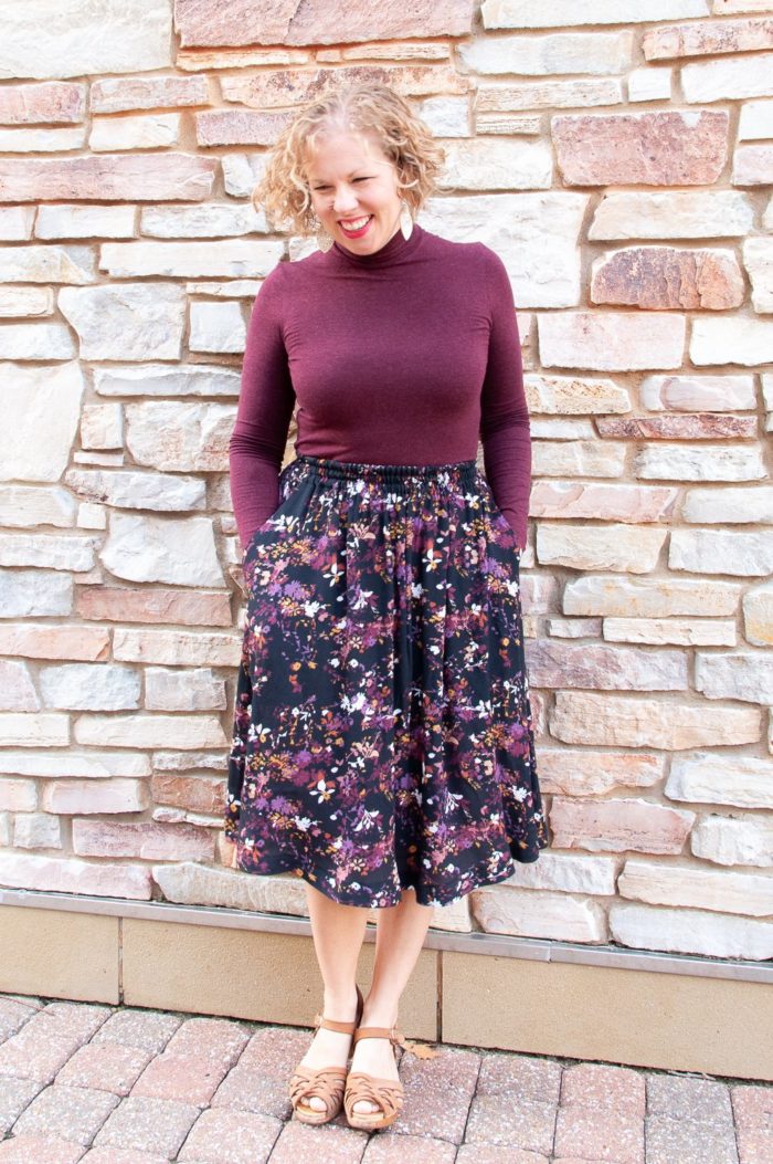 Beginner Pattern Melinda Midi Skirt by Sew Altered Style