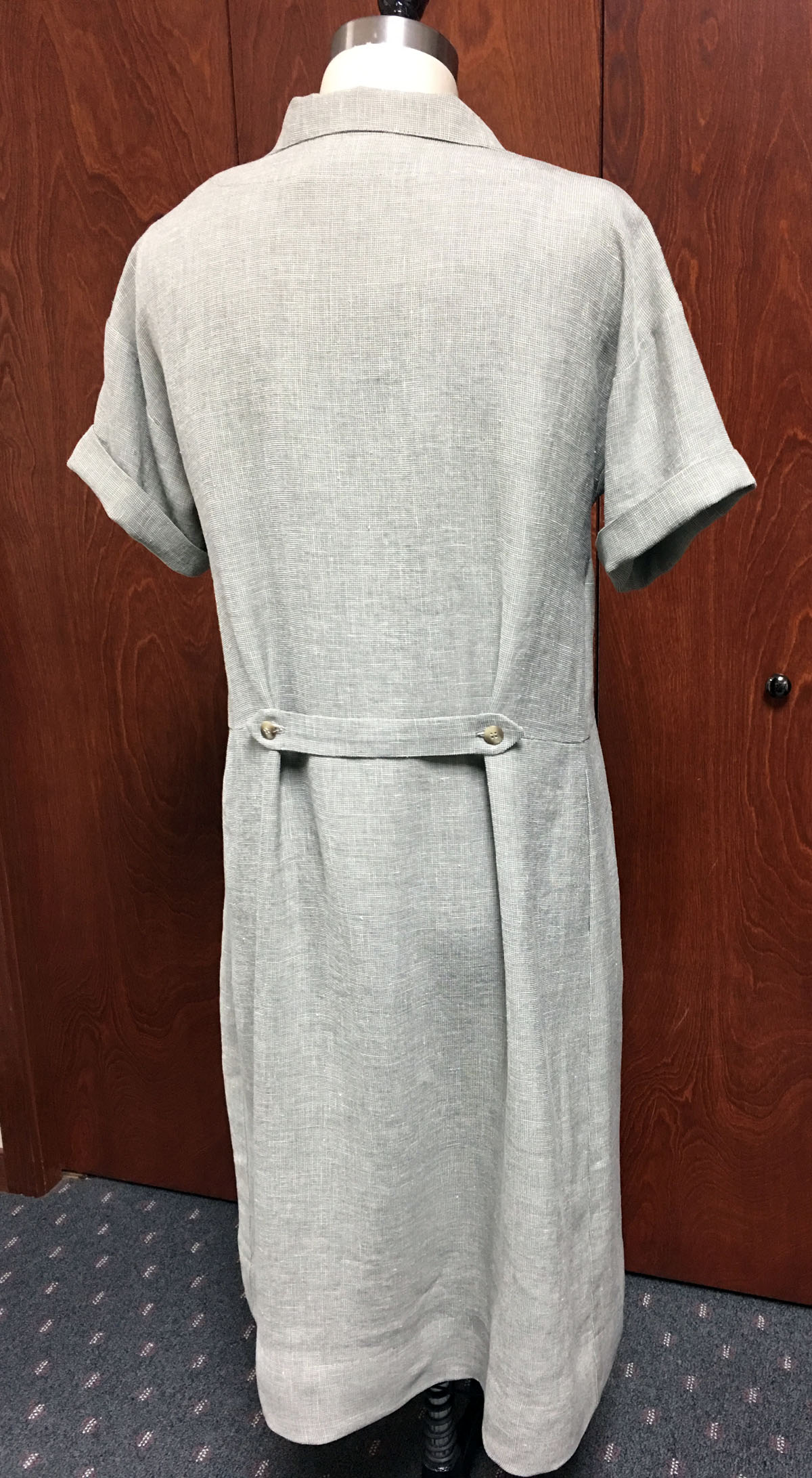 Favorite unworn linen dress, back