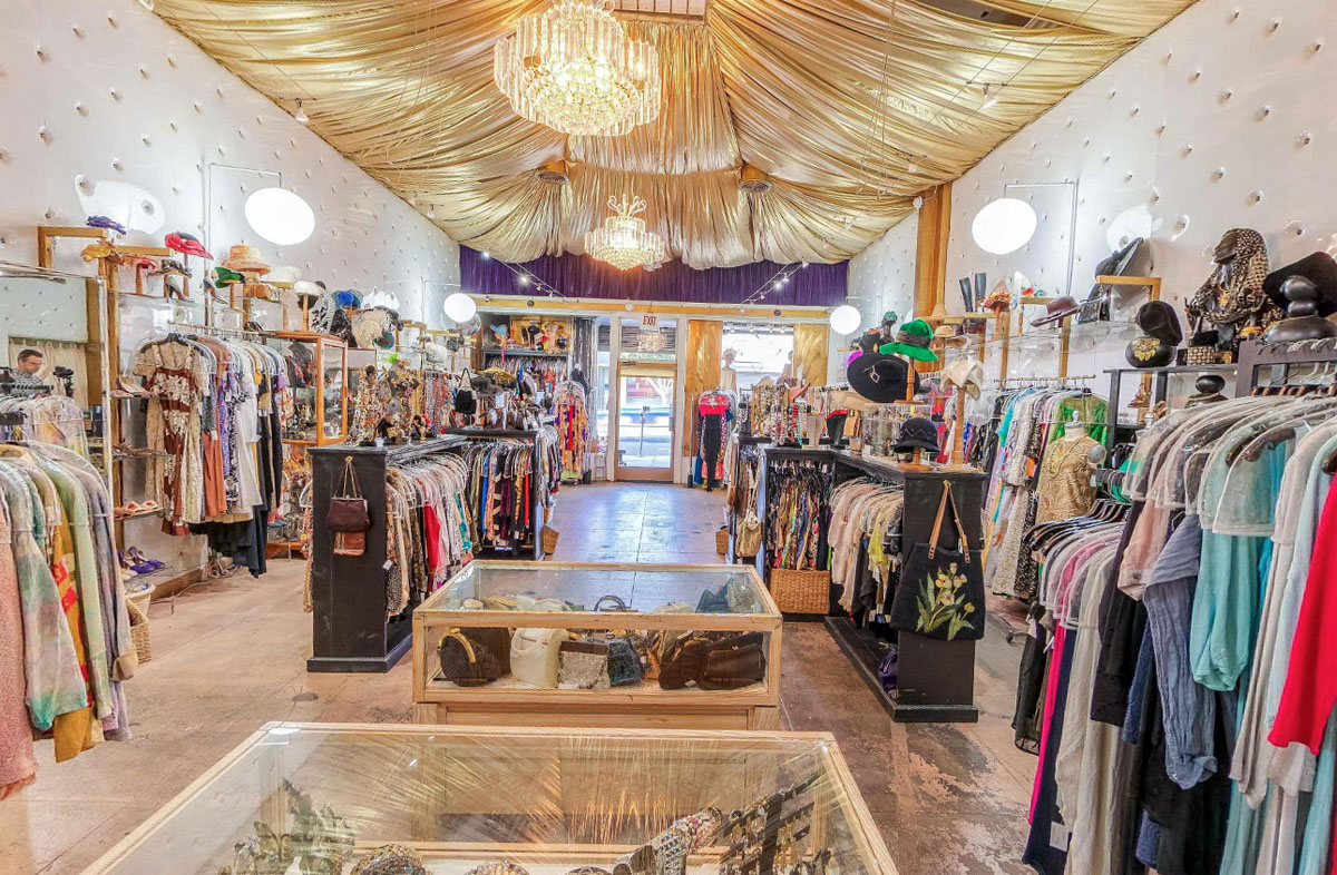 Interior of The Way We Wore vintage fashion boutique in Los Angeles