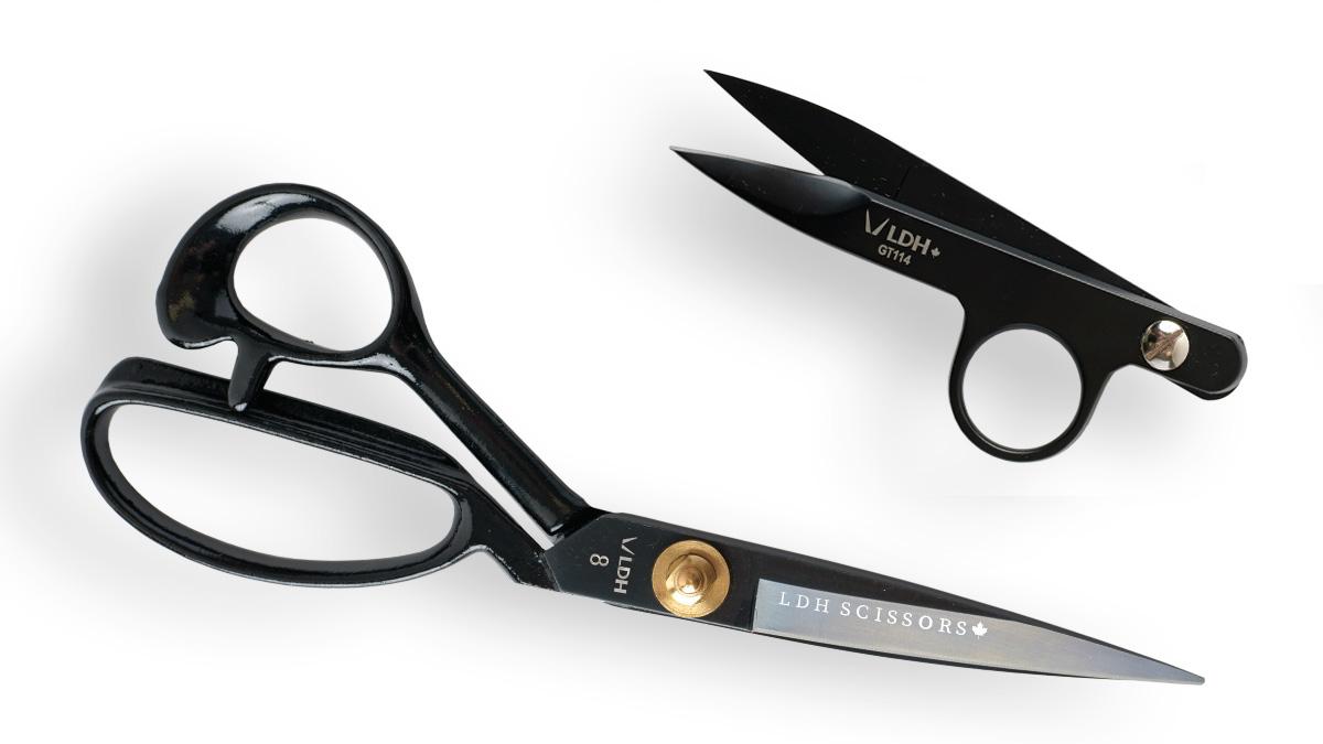 True Left-Handed 8 Black Lightweight LDH Scissors