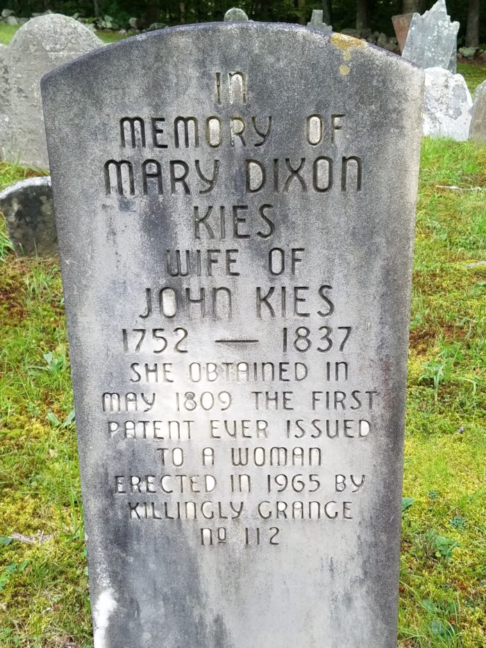 Headstone of Mary Dixon Kies