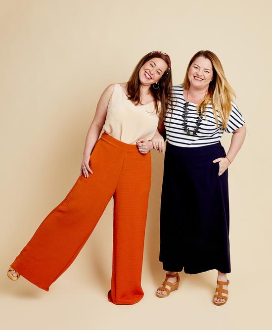 Wide Leg Pants Pattern XS-XXXL Comfy Pants Sewing Pattern Summer