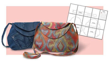 How to Sew an Easy Leather Hobo Bag from a Free Sewing Pattern!