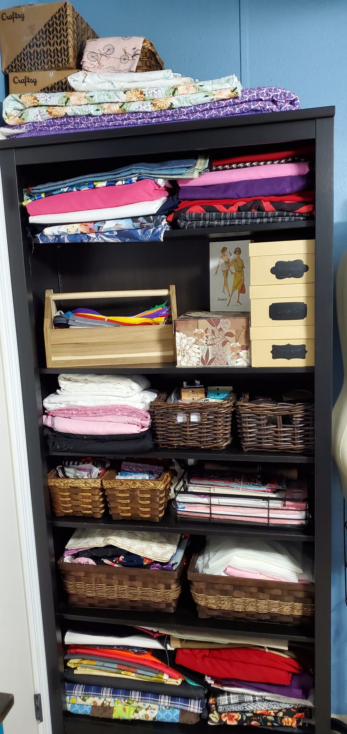 Organizational Inspiration from Roxie's Sewing Room - Threads