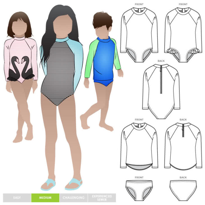 How to Sew a Swimsuit with a Skirted Bottom – Paprika Patterns