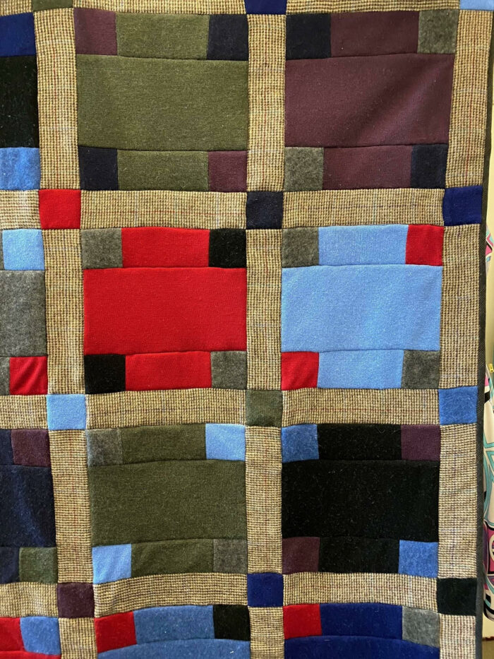 Blocks from the cashmere throw quilt