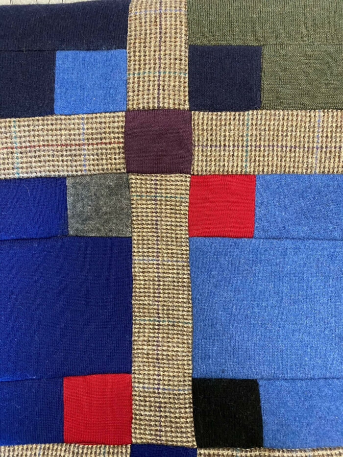 Up close image of cashmere throw