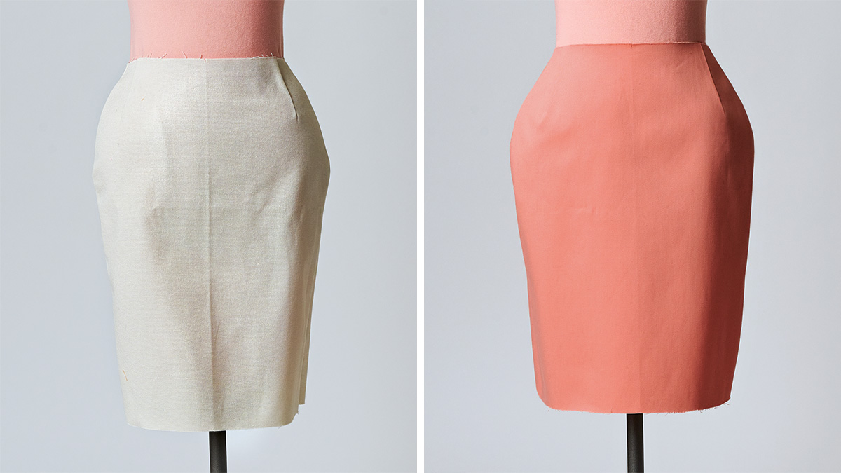 fitting skirt for small waist, full hips