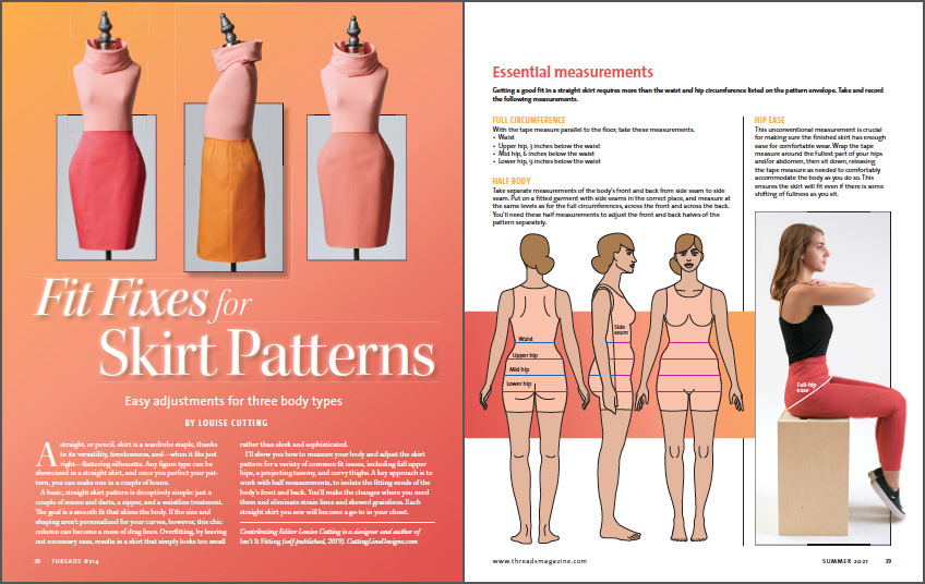 Tips for Fitting a Straight Skirt spread