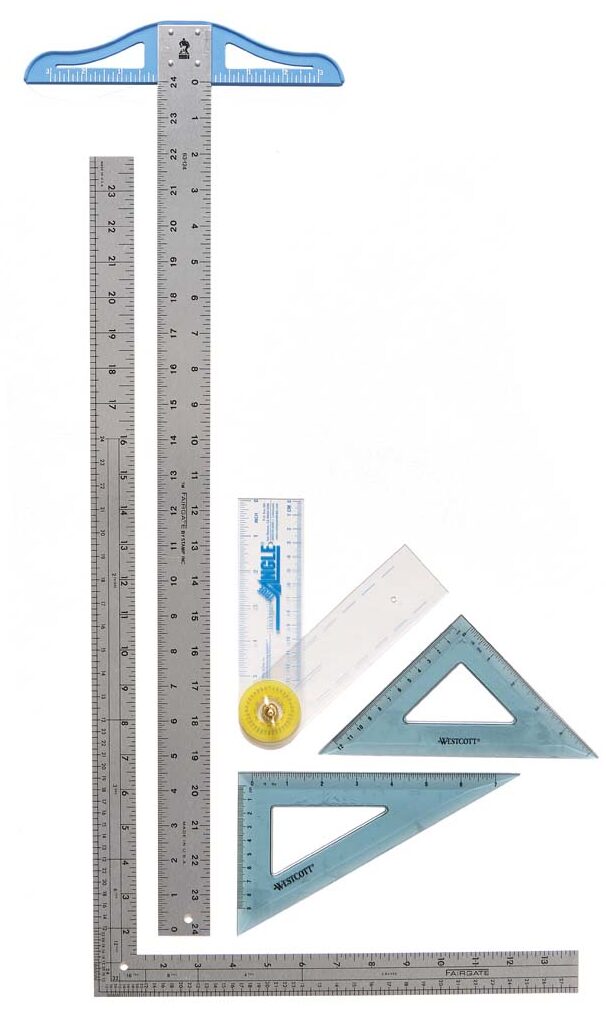 Sew Easy Wood Tailors Ruler Set of 5