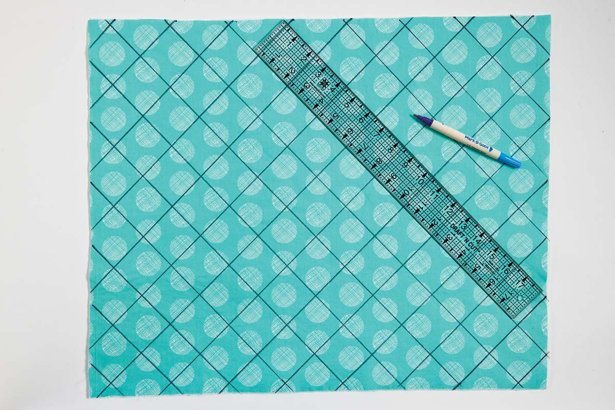 Mark the quilting lines.