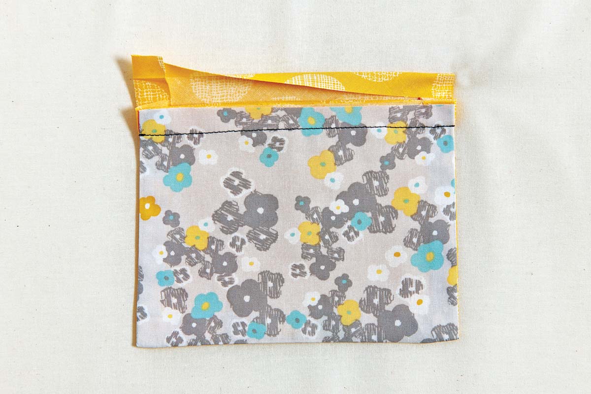 Fold in the binding ends.