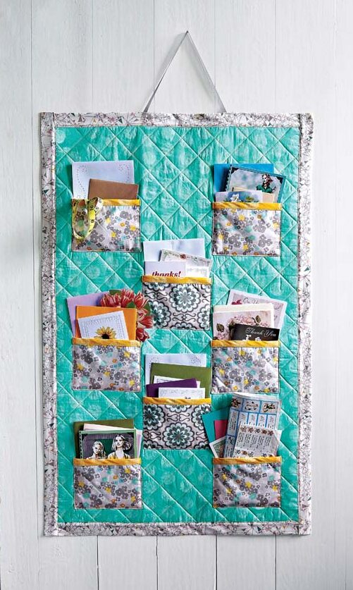 Sort stationery and more with this useful wall hanging.