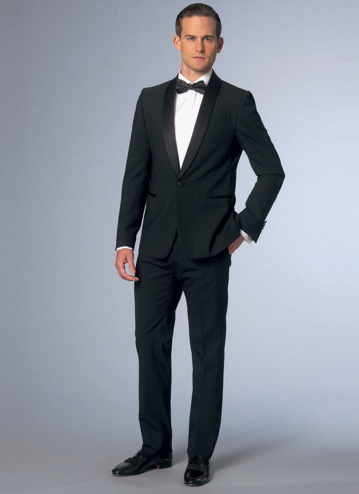 Vogue Shawl Collar Tuxedo Jacket and Pants