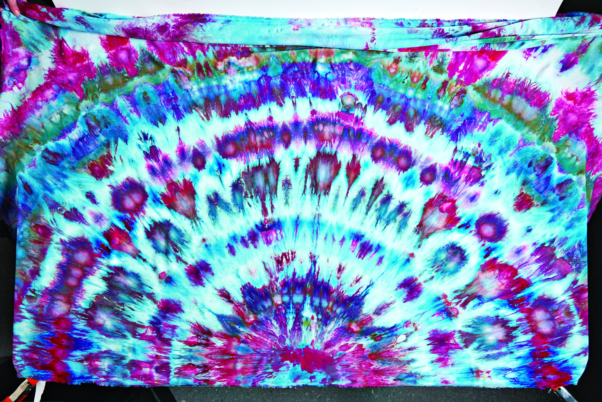 Ice Dyed Fabric Sample