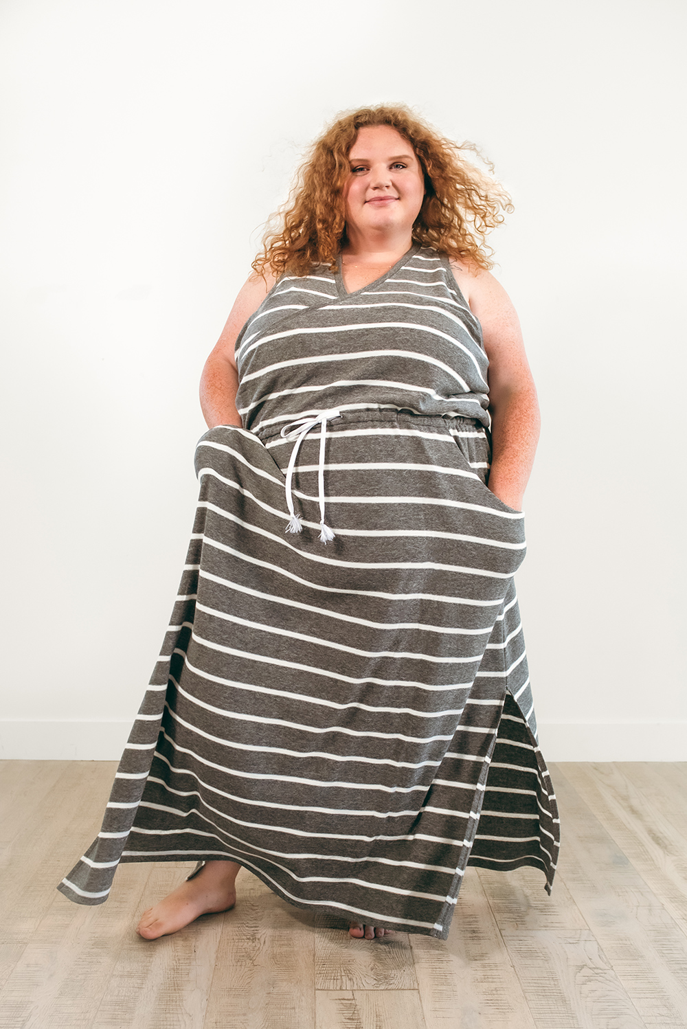 Extended size DIBY Helen Drawstring Dress